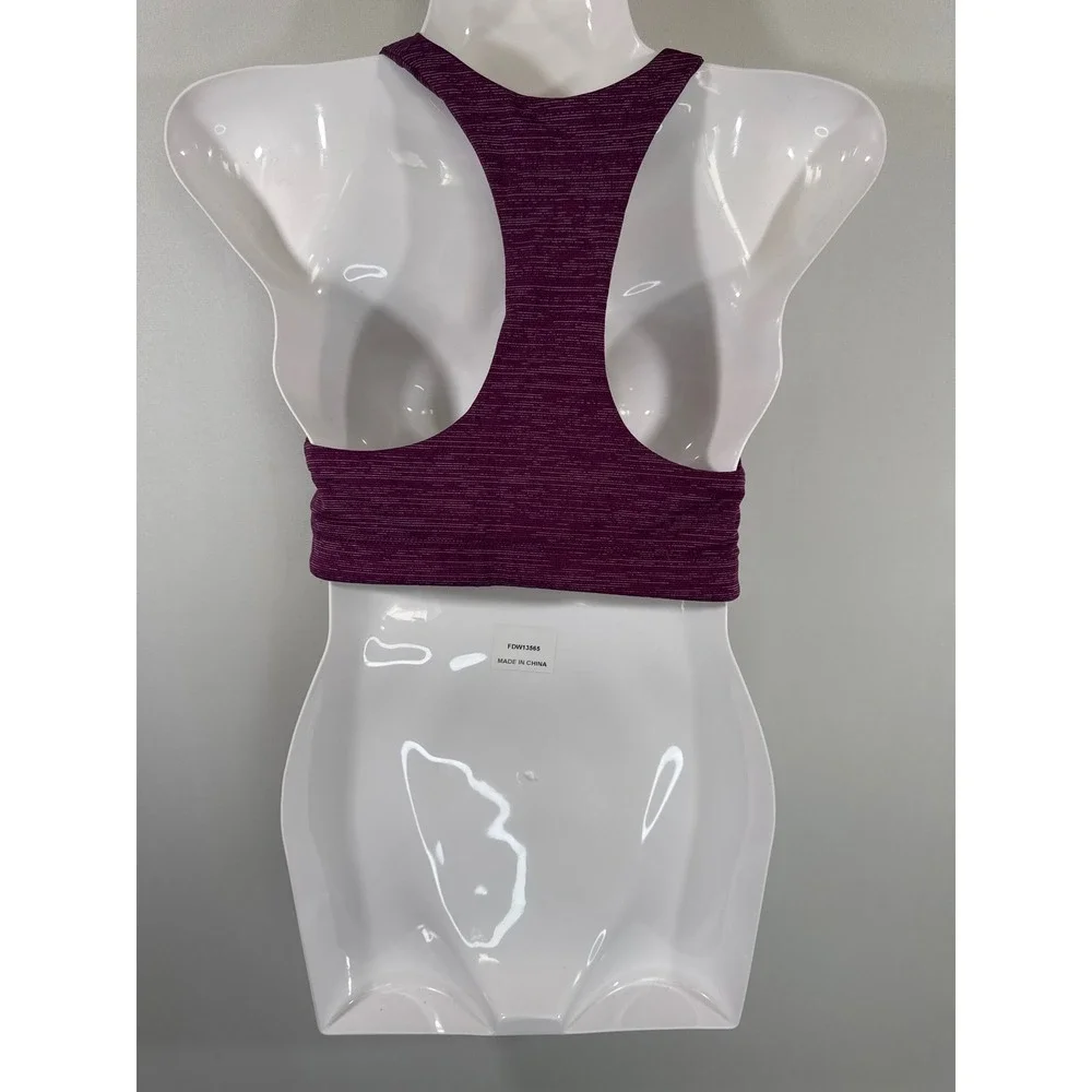 Outdoor‎ Voices Racerback Sports Bra Plum Purple Space Dye Women's XS Sporty